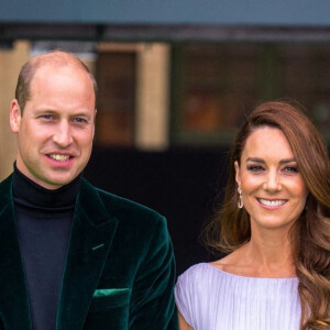 Le prince William, duc de Cambridge, Catherine (Kate) Middleton, duchesse de Cambridge - Première cérémonie de remise des prix Earthshot au Palace Alexandra à Londres le 17 octobre 2021.