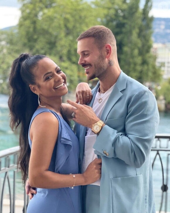 M. Pokora et sa femme Christina Milian sur Instagram. Le 17 juillet 2021.