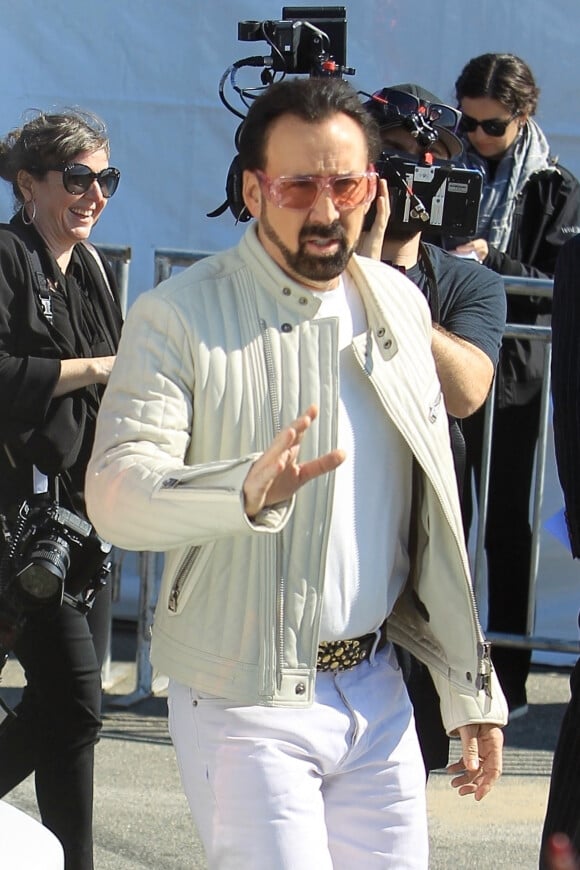 Nicolas Cage - Les célébrités arrivent à la soirée des Film Independent Spirit Awards au Santa Monica Pier dans le quartier de Santa Monica à Los Angeles, le 8 février 2020.