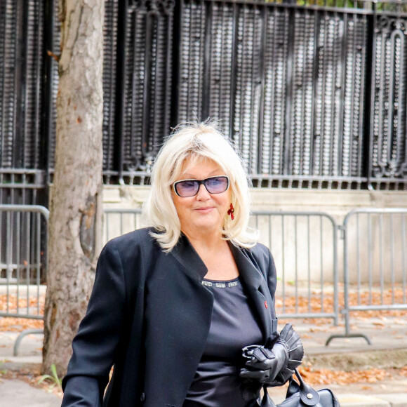 Mylène Demongeot arrive à l'enregistrement de l'émission "Vivement Dimanche Prochain" au studio Gabriel à Paris, France, le 11 septembre 2019.