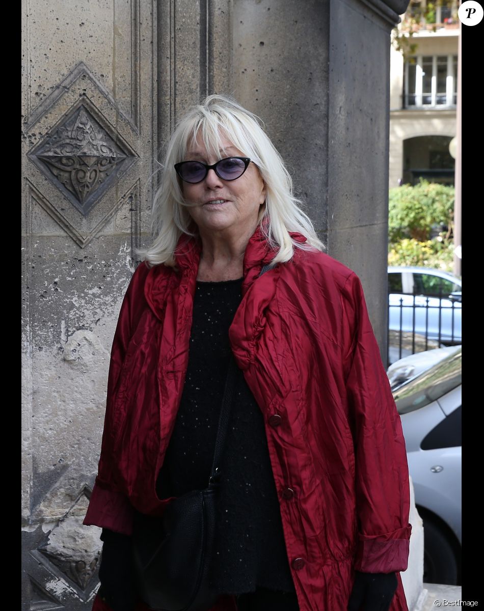 Mylène Demongeot - Obsèques du comédien Jean Piat en l'église Saint François-Xavier à Paris le 21 septembre 2018.