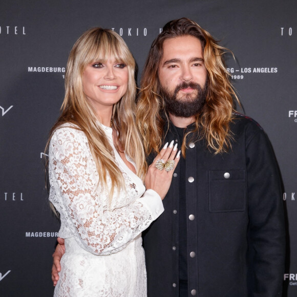 Heidi Klum et son mari Tom Kaulitz - Le groupe Tokio Hotel présente son nouveau single "Here comes The Night" au club China à Berlin, Allemagne.