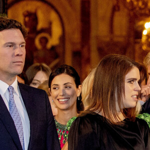Princesse Eugenie d'York au mariage du Prince Philippos de Greece et de la princesse Nina-Nastassja Flohr le 23 octobre 2021. @ddp images/PPE/NIeboer/ABACAPRESS.COM