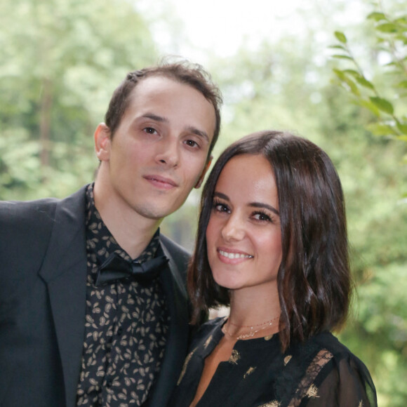 Exclusif - Alizée et son mari Grégoire Lyonnet - Mariage de Katrina Patchett et Valentin D'Hoore à la mairie de Linselles (Hauts-de-France) suivi d'une cérémonie civile d'échange d'anneaux, dont le maître de cérémonie était Maxime Dereymez, dans l'orangerie du château du Biez à Pecq en Belgique le 1er septembre 2017. © Philippe Doignon/Bestimage