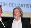 Gérard Depardieu et Daniel Benoin - Soirée de clôture de la 3e édition du Festival Cinéroman à Nice, le 24 octobre 2021. © Bruno Bebert / Bestimage