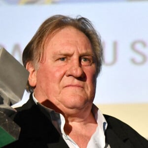 Gérard Depardieu - Soirée de clôture de la 3e édition du Festival Cinéroman à Nice, le 24 octobre 2021. © Bruno Bebert / Bestimage