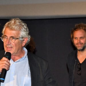 Michel Boujenah, Florian Zeller et Nicolas Bedos - Soirée de clôture de la 3e édition du Festival Cinéroman à Nice, le 24 octobre 2021. © Bruno Bebert / Bestimage