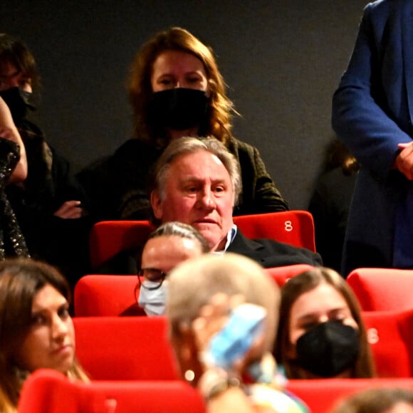 Gérard Depardieu - Soirée de clôture de la 3e édition du Festival Cinéroman à Nice, le 24 octobre 2021. © Bruno Bebert / Bestimage