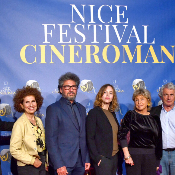 David Foenkinos, Guilaine Londez, Radu Mihaileanu, Lou De Laâge, Danièle Thompson, Michel Boujenah et Benjamin Lavernhe - Soirée de clôture de la 3e édition du Festival Cinéroman à Nice, le 24 octobre 2021. © Bruno Bebert / Bestimage