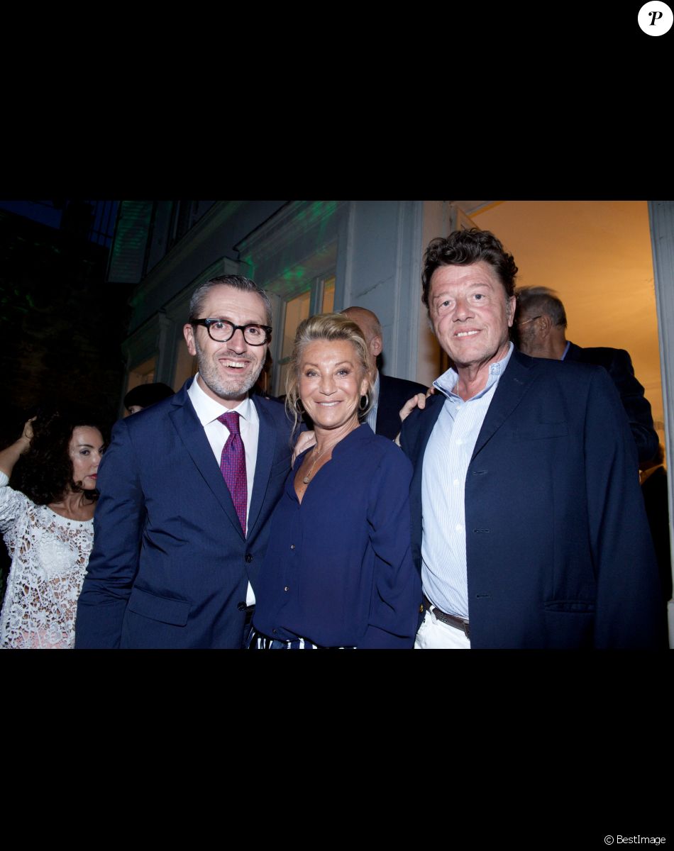 Jacques Silvant, Sheila et Yves Martin - Soirée en l'honneur du "Royal Palm de Marrakech" à Paris le 17 septembre 2014.