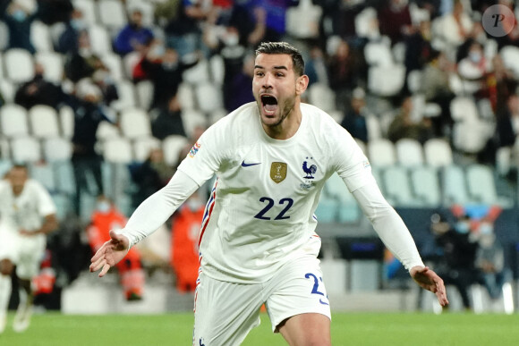 Theo Hernandez (France) - Match de football en ligue des Nations : La France bat la Belgique au Juventus Stadium à Turin. © Norbert Scanella / Panoramic / Bestimage