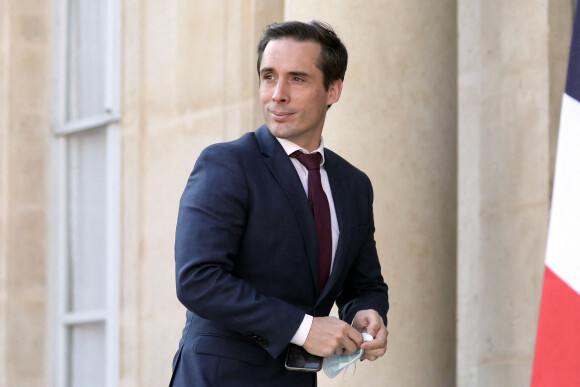 Jean-Baptiste Djebbari, ministre des transports - Les membres du gouvernement arrivent pour la présentation du plan d'investissement "France 2030" par le président de la République française au palais de l'Elysée à Paris, France, le 12 octobre 2021.