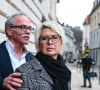 Les parents d'Alexia, Isabelle et Jean-Pierre Fouillot, quittent la conférence de presse avec leurs avocats. Besançon, le 7 décembre 2018.