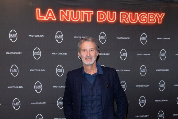 Antoine de Caunes lors de la 17ème Nuit du Rugby à l'Olympia à Paris. © Pierre Perusseau / Bestimage 