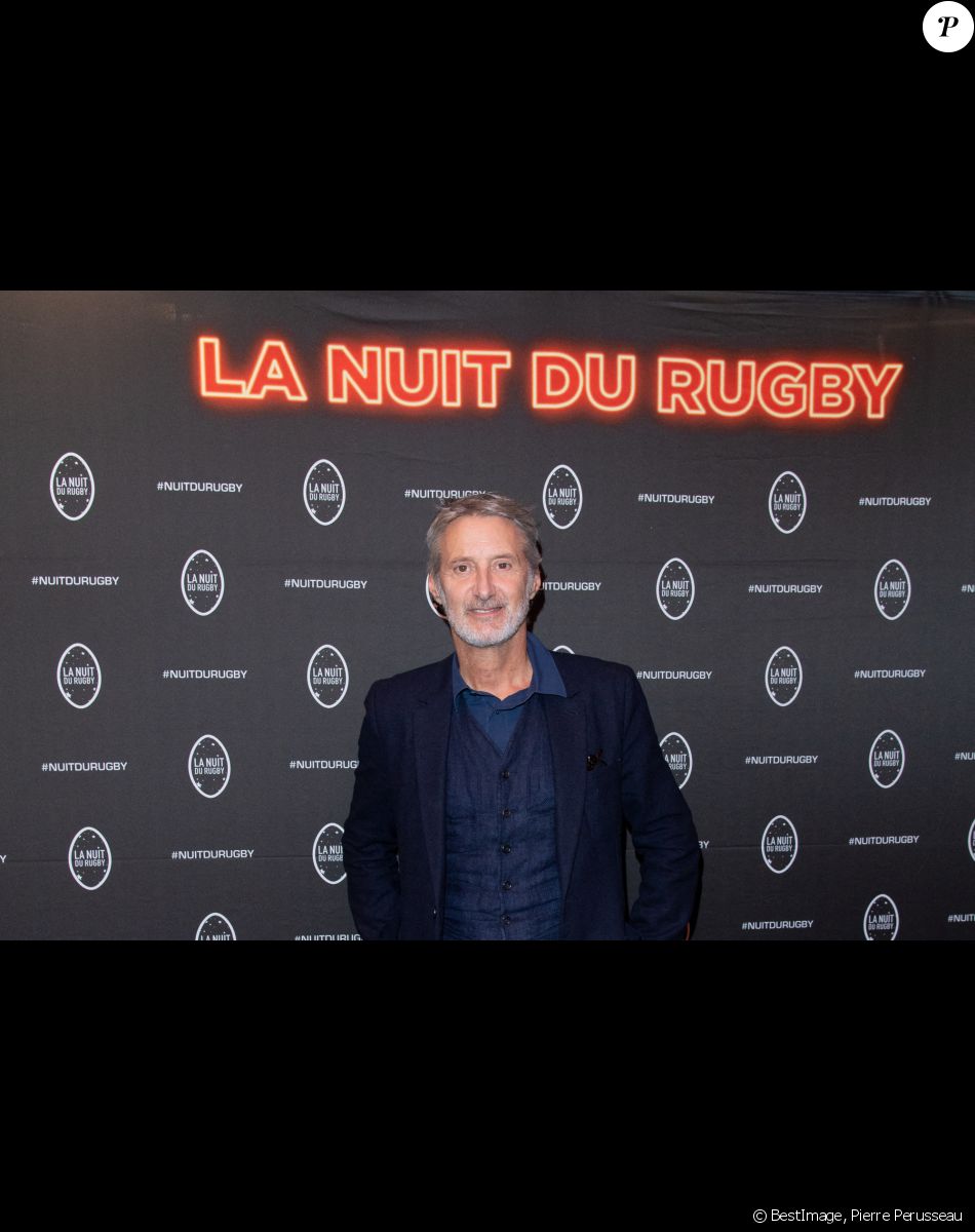 Antoine de Caunes lors de la 17ème Nuit du Rugby à l'Olympia à Paris. © Pierre Perusseau / Bestimage