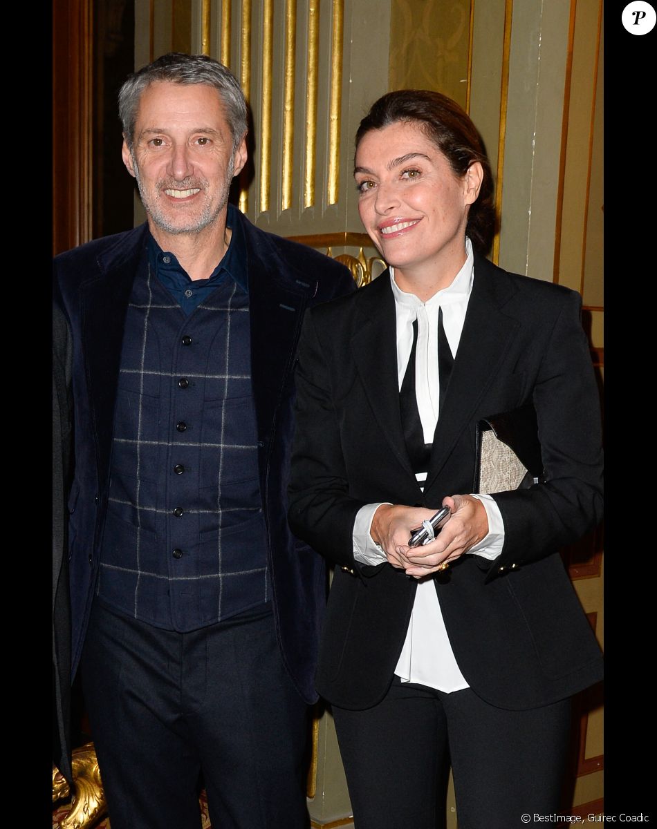 Antoine de Caunes et sa femme Daphné Roulier à la soirée des Distinctions de la FIDH (Fédération Internationale des Droits de l'Homme) à l'Hôtel de Ville à Paris, le 6 décembre 2016. © Guirec Coadic/Bestimage