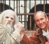 Patrice Laffont et le Père Fouras dans l'émission "Fort Boyard" en 1993. 