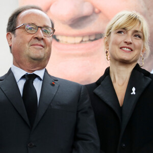 François Hollande et sa compagne Julie Gayet - Claude Chirac, son mari Frédéric Salat-Baroux et son fils Martin Rey-Chirac se sont rendus au musée du président Jacques Chirac de Sarran en Corrèze le 5 octobre 2019.