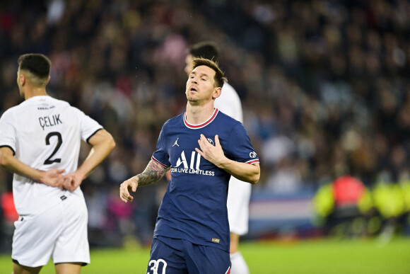 Lionel Messi (PSG) - Match de Ligue 1 Uber Eats Psg (2) - Lille(1) au Parc des Princes à Paris le 29 octobre 2021. © JB Autissier/PanoramicBestimage