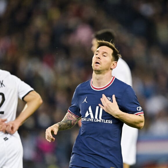 Lionel Messi (PSG) - Match de Ligue 1 Uber Eats Psg (2) - Lille(1) au Parc des Princes à Paris le 29 octobre 2021. © JB Autissier/PanoramicBestimage