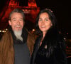 Exclusif - Florent Pagny et sa femme Azucena Caman - Backstage du concert anniversaire des 130 ans de la Tour Eiffel à Paris © Perusseau-Veeren/ Bestimage