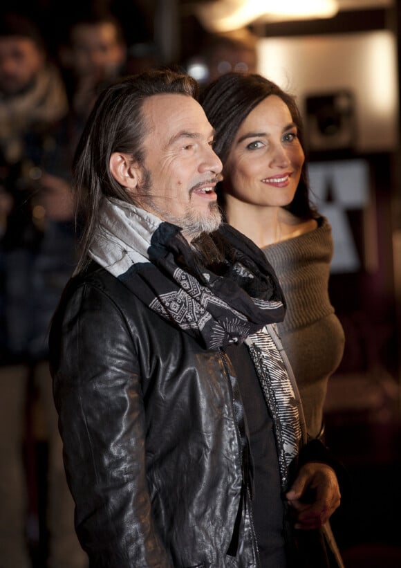 Florent Pagny, sa femme Azucena - 15eme edition des NRJ Music Awards a Cannes. Le 14 decembre 2013