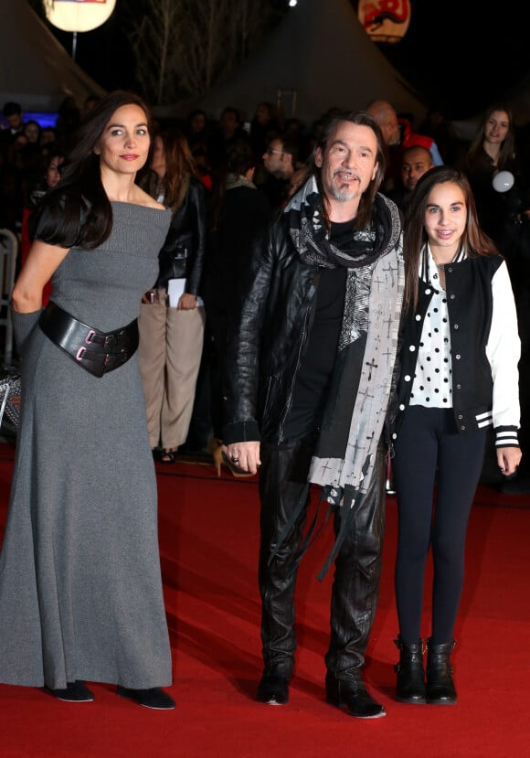 Florent Pagny, sa femme Azucena et leur fille Ael - 15eme edition des NRJ Music Awards a Cannes. Le 14 decembre 2013