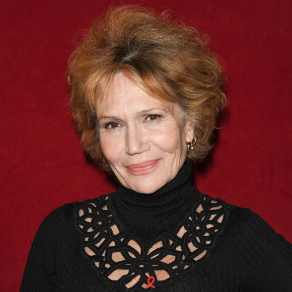 Exclusif - Clémentine Célarié - Backstage de l'enregistrement de l'émission "Sidaction, ensemble contre le Sida - Merci Line" au Paradis Latin à Paris, qui sera diffusée le 27 mars sur France 2. Le 1er mars 2021. © C.Guirec-C.Moreau / Bestimage