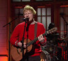 Ed Sheeran dans l'émission "Saturday Night Live" à Los Angeles. Le 6 novembre 2021 