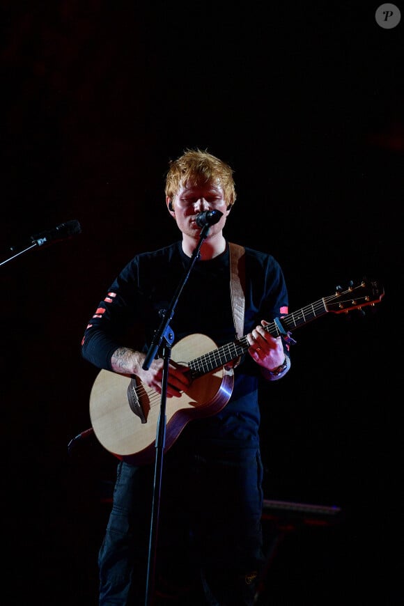 Ed Sheeran - Concert "Global Citizen Live" au Champ de Mars à Paris le 25 Septembre 2021 © Pierre Perusseau / Bestimage 