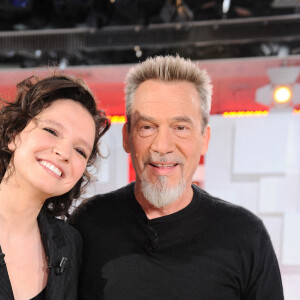 Exclusif - Anne Sila et Florent Pagny - Enregistrement de l'émission "Vivement Dimanche" présentée par Michel Drucker et diffusée le 31 octobre sur France 2. Le 27 octobre 2021 © Guillaume Gaffiot / Bestimage 