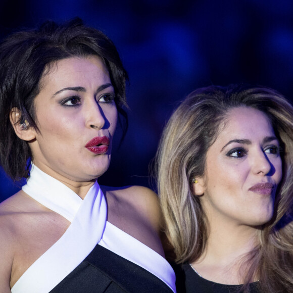 Exclusif - Karima Charni et Hoda Sanz (Star Academy 4) - Emission hommage à "Grégory Lemarchal, 10 ans après l'histoire continue" au Zénith de Paris et retransmis en direct sur TF1 le 7 janvier 2017. © Cyril Moreau/Bestimage
