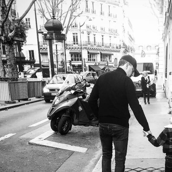 Gad Elmaleh et son fils Raphaël sur Instagram, 2018.