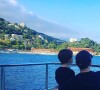 Gad Elmaleh et son fils Raphaël sur Instagram, 2018.