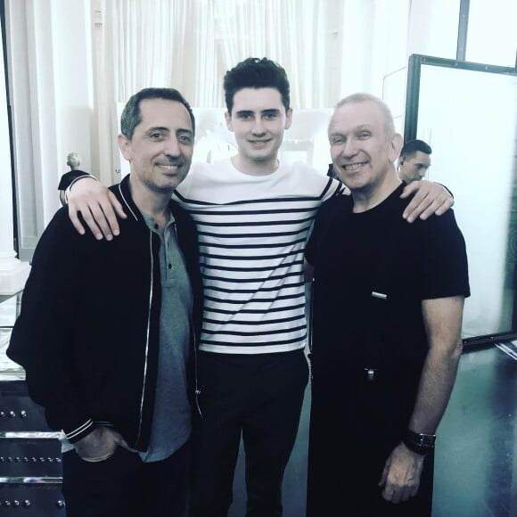 Gad Elmaleh, son fils Noé et Jean-Paul Gaultier sur Instagram, en 2018.