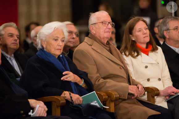 Le roi Albert II de Belgique et la reine Paola de Belgique assistent à un concert de gala de la Fondation Reine Paola, à la Cathédrale Notre-Dame d'Anvers le 30 novembre 2018