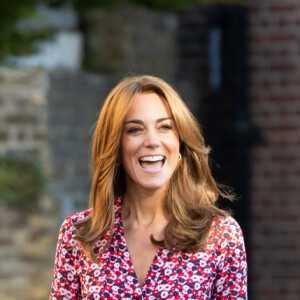 Le prince William, duc de Cambridge, et Catherine (Kate) Middleton, duchesse de Cambridge, accompagnent le prince George et la princesse Charlotte pour leur rentrée scolaire à l'école Thomas's Battersea à Londres, Royaume Uni, le 5 septembre 2019.