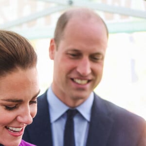 Le prince William, duc de Cambridge, et Catherine (Kate) Middleton, duchesse de Cambridge, arrivent pour une visite à l'Université Magee de Londonderry, Irlande du Nord, Royaume Uni, où ils rencontrent des étudiants en soins infirmiers. Le 29 septembre 2021