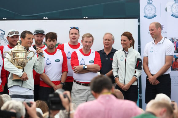 Le duc et la duchesse de Cambridge à la remise de prix de la régate King's Cup à Cowes le 8 août 209.