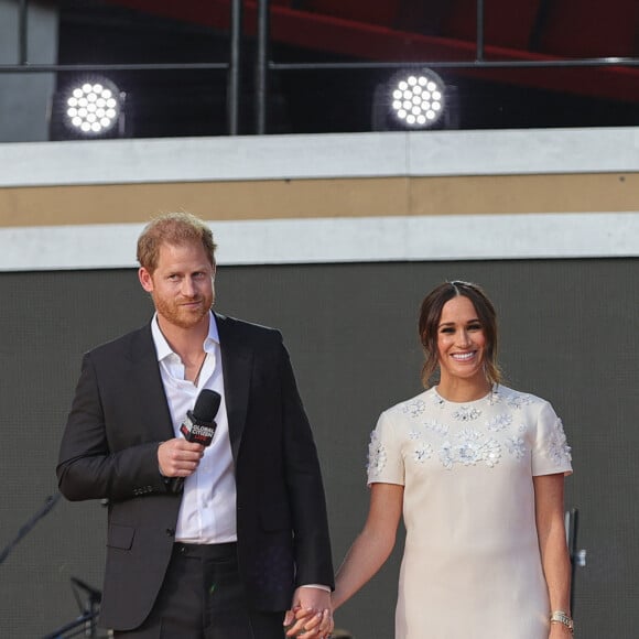 Prince Harry, Meghan Markle - A travers le monde, de nombreuses personnalités se sont mobilisées pour l'événement "Global Citizen Live". Le 26 septembre 2021. 