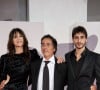 Charlotte Gainsbourg avec son mari Yvan Atta et son fils Ben Attal à la première de "Les Choses Humaines" au 78ème Festival International du Film de Venise (Mostra), le 9 septembre 2021.