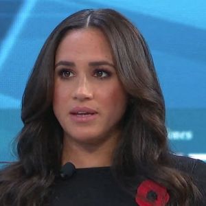 Meghan Markle sur le plateau de l'émission "Minding the Gap" à Los Angeles.