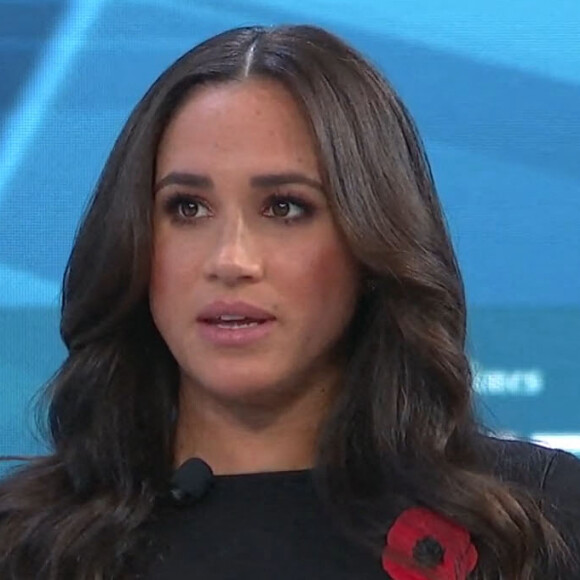 Meghan Markle sur le plateau de l'émission "Minding the Gap" à Los Angeles.