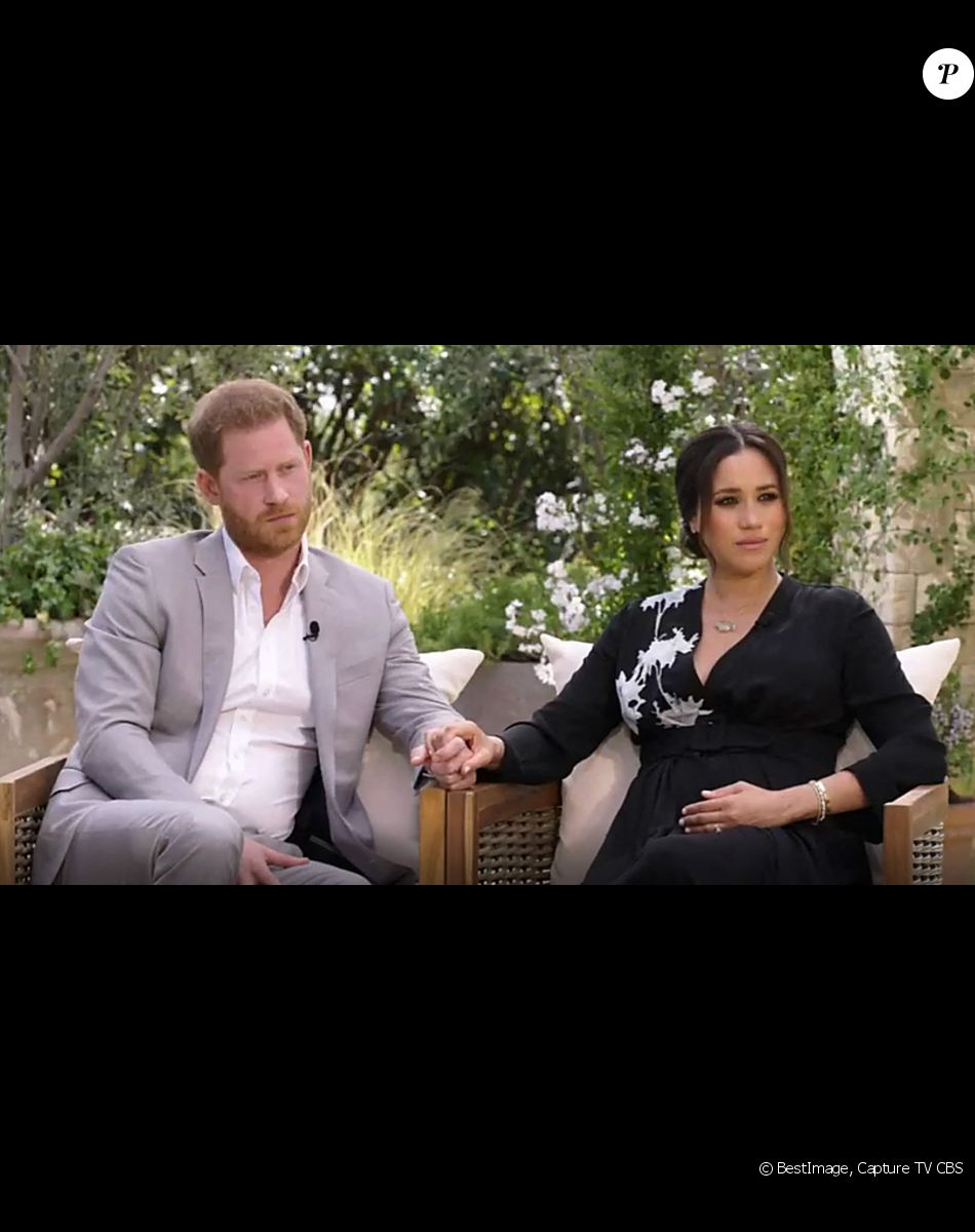 Info - Le prince Harry devient cadre dans une start-up de la Silicon Valley - La chaîne CBS va diffuser l'entretien intitulé "Meghan & Harry" entre le prince Harry, Meghan Markle et la présentatrice américaine Oprah Winfrey, qui sera diffusé le 7 mars. Un échange qui promet son lot de révélations explosives. © Capture TV CBS via Bestimage