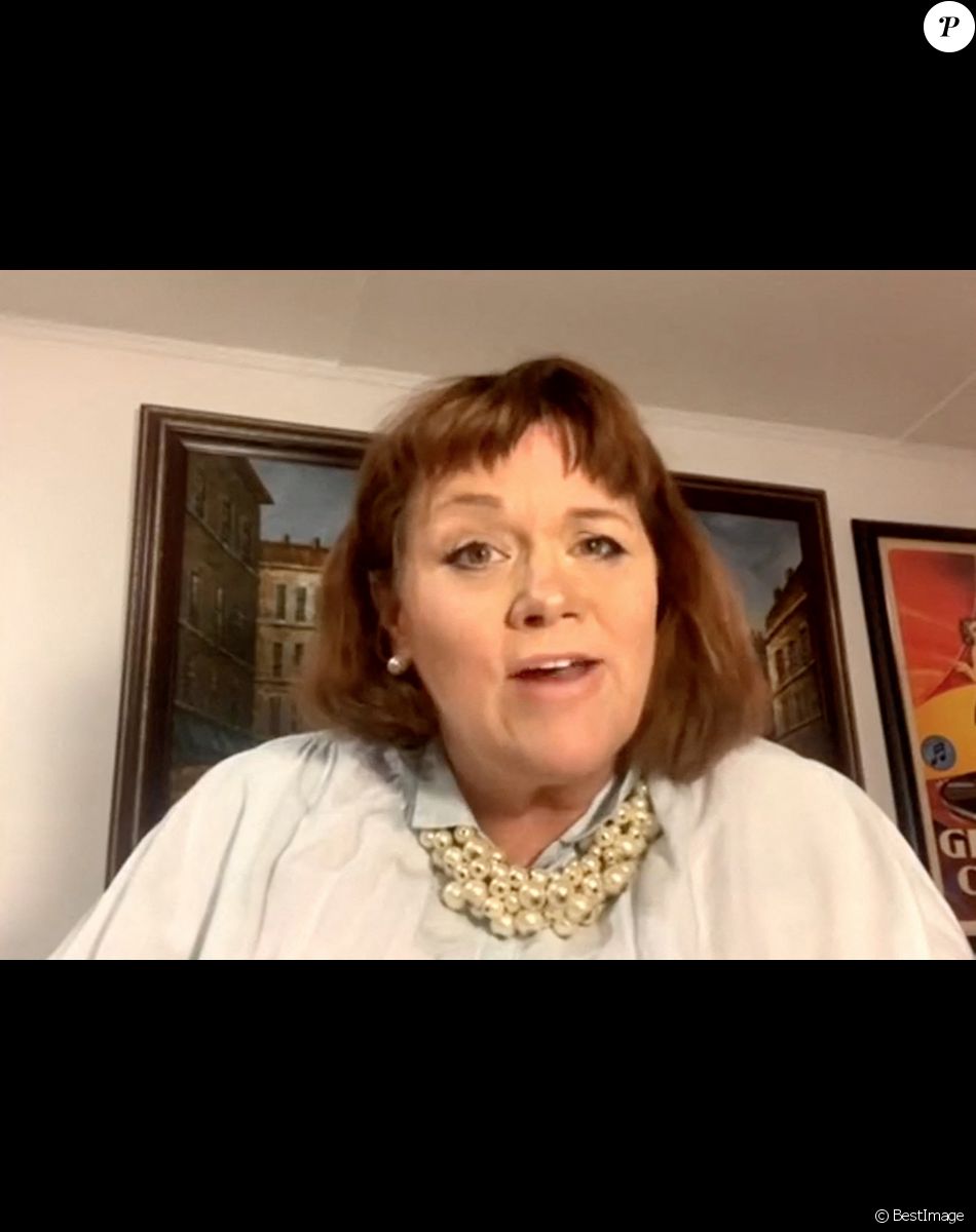 Samantha Markle, la demi-soeur de Meghan Markle, émue en parlant du mal causé par la femme du prince Harry dans une interview accordée Dan Wootton sur la chaîne de télévision britannique GBNews, le 5 août 2021.