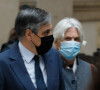 L'ancien Premier ministre français François Fillon et sa femme Penelope lors de son procès en appel dans l'affaire d'emploi fictif présumé, à Paris