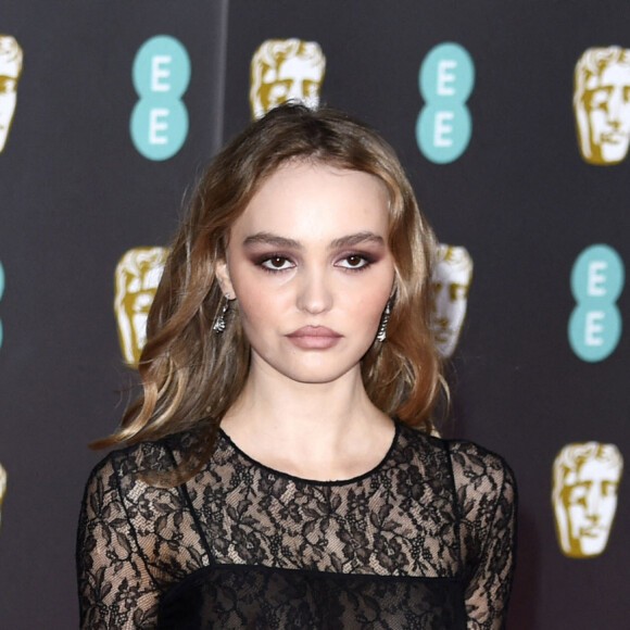 Lily-Rose Depp lors de la 73ème cérémonie des British Academy Film Awards (BAFTA) au Royal Albert Hall à Londres, Royaume Uni, le 2 février 2020. © Future-Image/Zuma Press/Bestimage