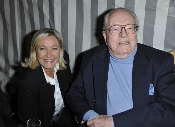 Marine Le Pen, Jean-Marie Le Pen - Inauguration de la 50e édition de la Foire du Trône à Paris. Le 29 mars 2013