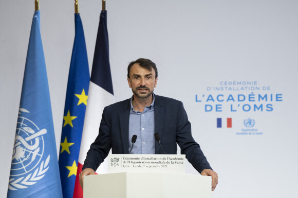 Grégory Doucet, maire de Lyon lors la cérémonie d'installation de l'académie de l'Organisation mondiale de la santé à Lyon, France, le 27 septembre 2021. © Bondy/Pool/Bestimage