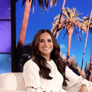 Meghan Markle sur le plateau de l'émission "The Ellen Show" à Los Angeles, le 17 novembre 2021.